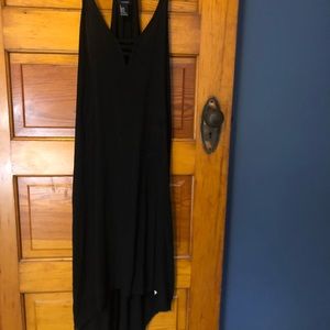 Black high low dress